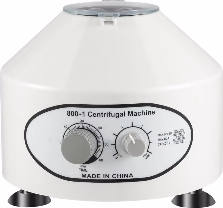 Centrifuga, motore da 25 W, velocità 4000 giri/min, colore grigio