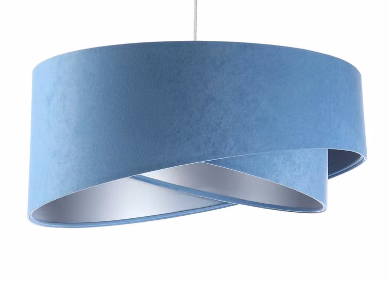 Lampada a sospensione GEMSTONE blu/argento