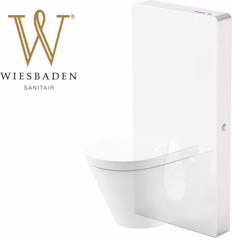 Cisterna con sensore Wiesbaden - Bianco - Igienico - Design moderno
