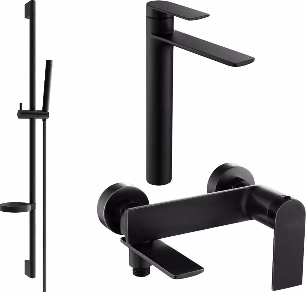 Mexen Zero DS70 set da bagno, nero - 7113DS70-70