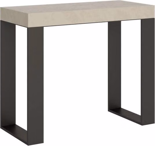 Consolle allungabile Tekno Premium Cashmere con telaio Antracite L/P/H: 90 x 40/300 x 77 cm – 1
