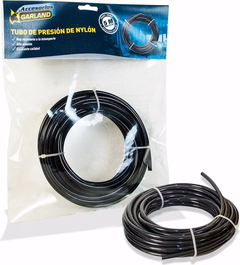 S. di. tubo flessibile a pressione da 1/4" nero 5 m 71fg000002