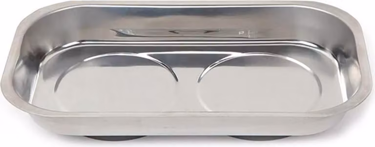 Vassoio magnetico rettangolare in metallo 23 x 13 cm