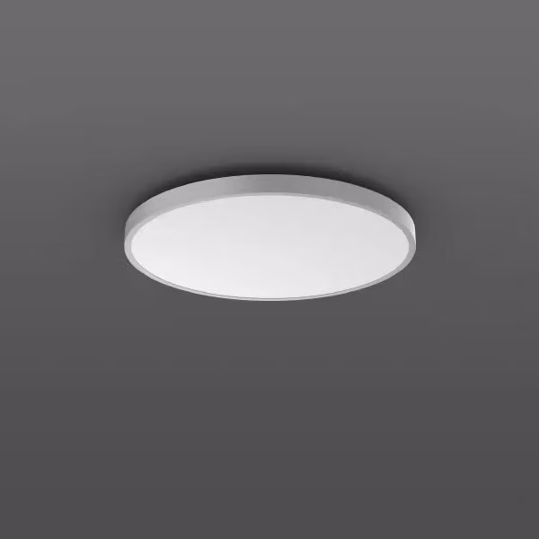 RZB Triona round, LED, 3000 K, 8050 lm, IP20, argento
