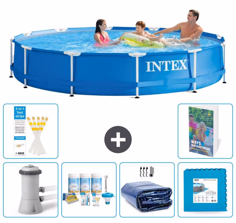 Piscina autoportante rettangolare - 366x76 cm - composta da 5 parti - modello S188
