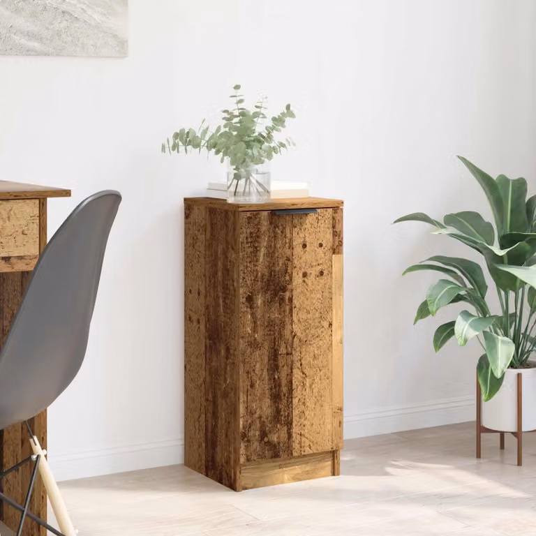 Credenza vidaXL in legno ingegnerizzato effetto legno vecchio marrone L/P/H: 30 x 30 x 70 cm