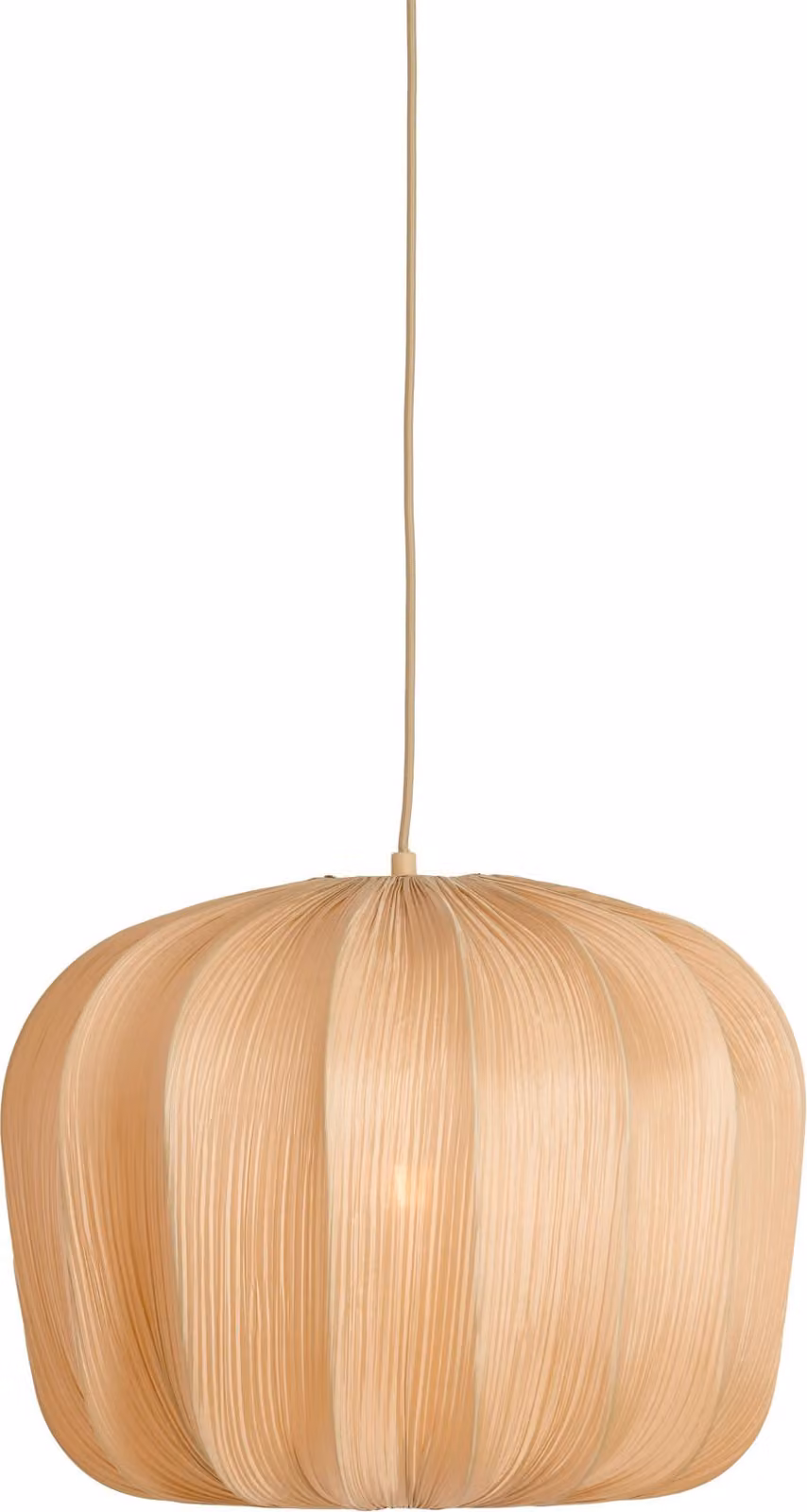 Lampada a sospensione - beige crema - Savina - tessile - Ø 50cm - E27 - 2993243 - Light & Living