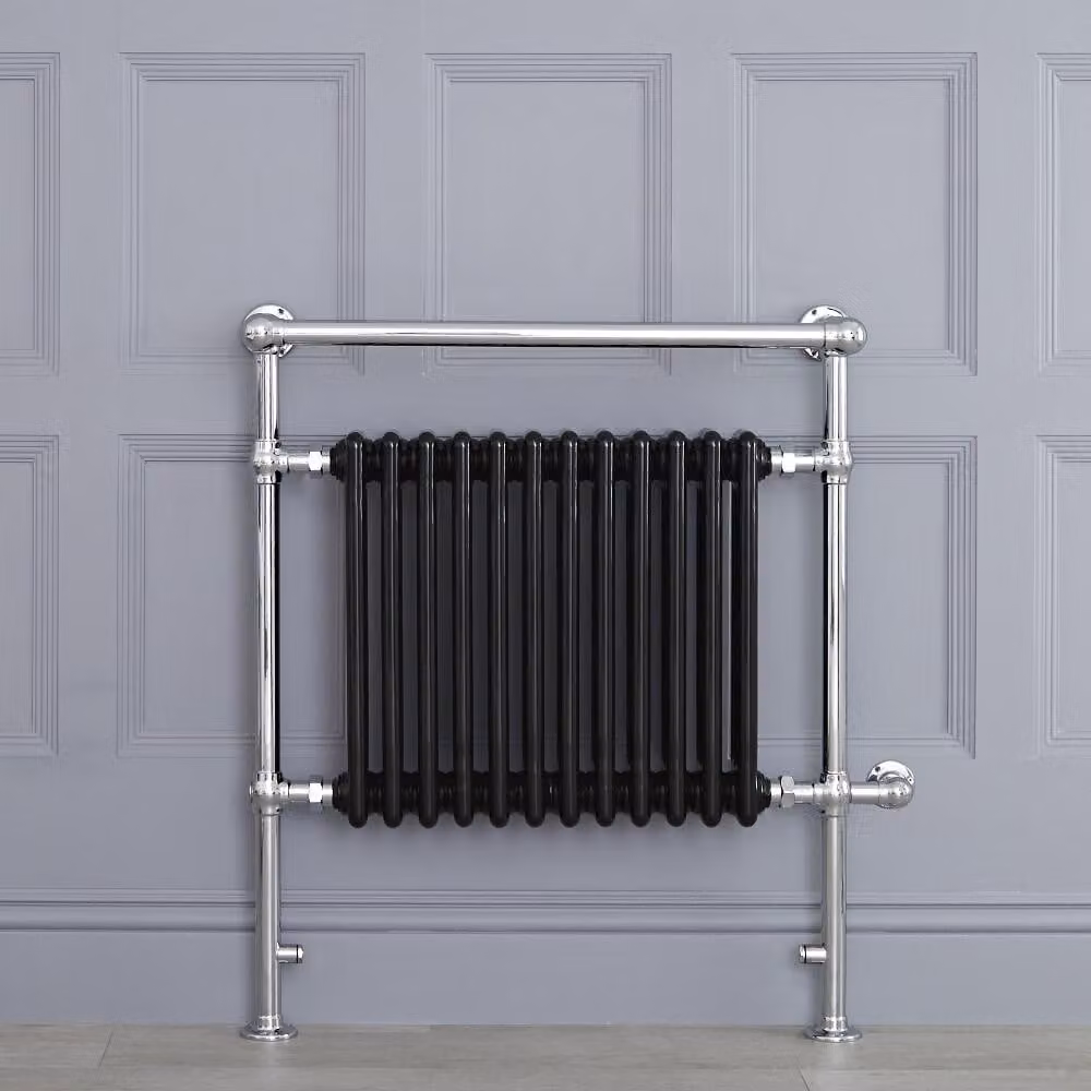Scaldasalviette Elettrico Tradizionale Nero 800W 930x790mm - Termoarredo Bagno - Elizabeth