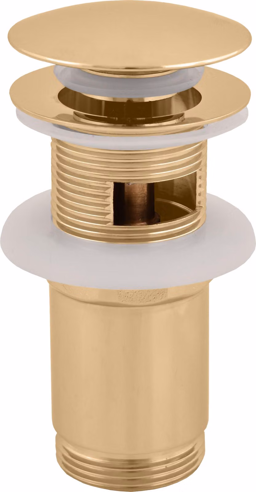 Uscita RAV Slezák CLICK CLACK per lavabo con sfioratore oro MD0484Z