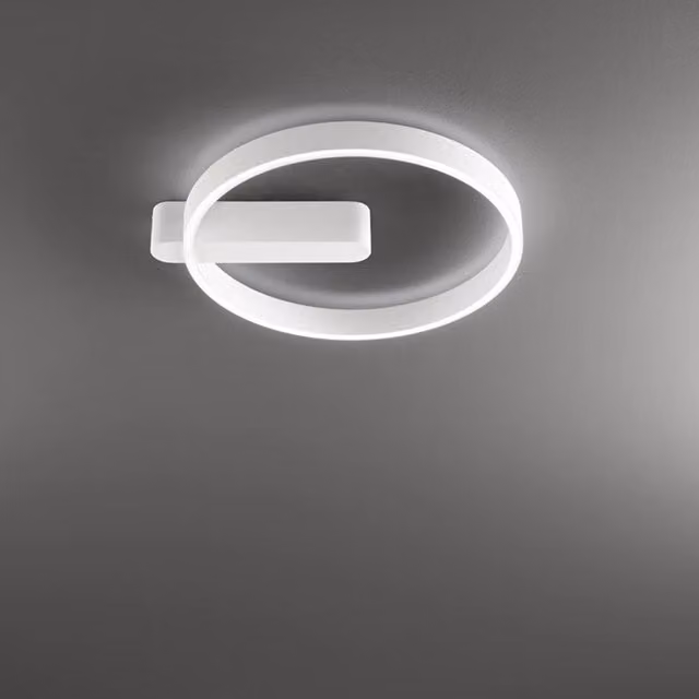 Plafoniera Moderna Off Metallo Bianco Led 52W Dimmerabile Ip20