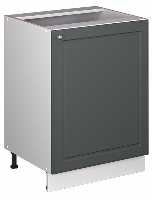 Mobiletto base cucina Vicco Fame-Line Verde-oro rustico/Bianco 60 cm 1 anta senza piano di lavoro, Model 65125