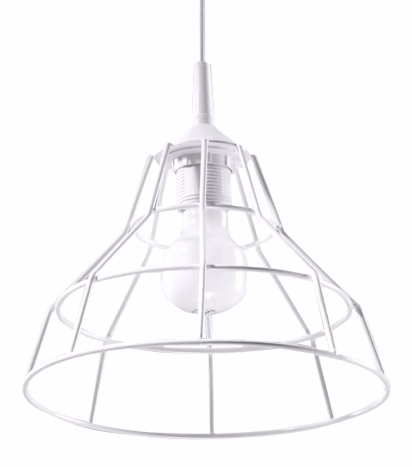 Lampada a sospensione ANATA bianco 1xE27 15W acciaio 95x25x25cm Sollux Lighting