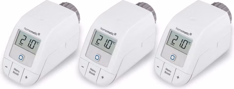 HOMEMATIC IP Smart Home 153412A0, Termostato per radiatori Basic, 3 pezzi