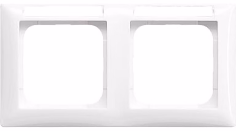 Cornice Busch-Jaeger a 2 prese bianco alpino 1732 NS-914