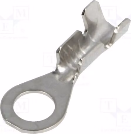 10 connettori a crimpare a forma di anello, modello M4, per cavi isolati BM 91114, sezione da 0,5 a 1 mm²