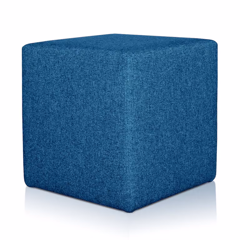 Pouf Rubino 43 X 43 cm Blu