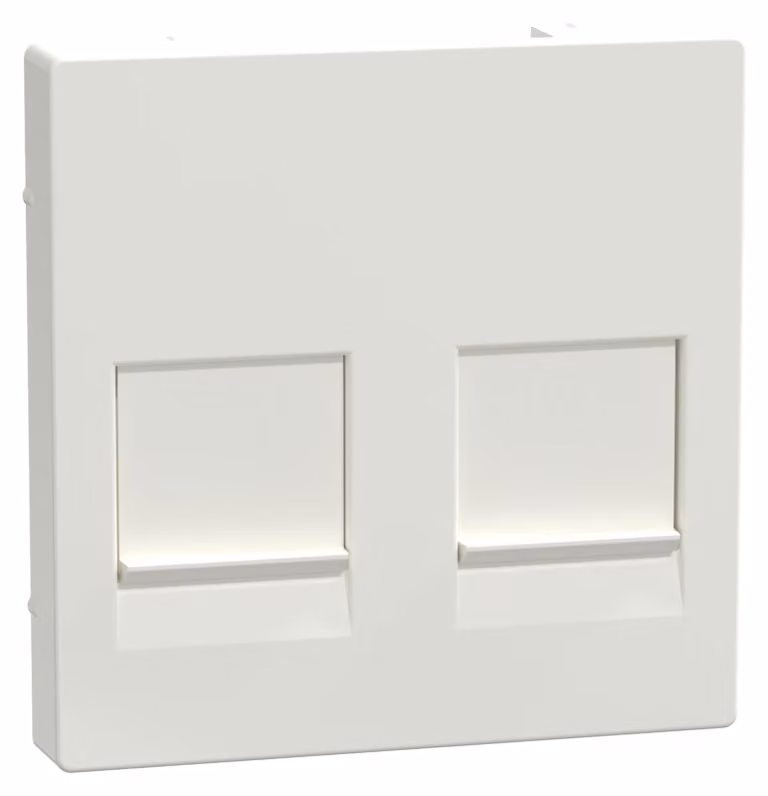 Merten Piastra centrale 2f.pws/gl per Modular-Jack MEG4562-0319