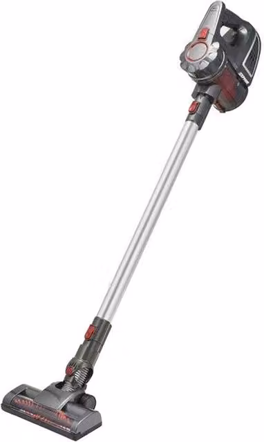 Scopa Elettrica Verticale Cordless Westim Grigia e Trasparente con Serbatoio da 0,8 l, Filtro Lavabile e Turbo Brush per Peli di Animali