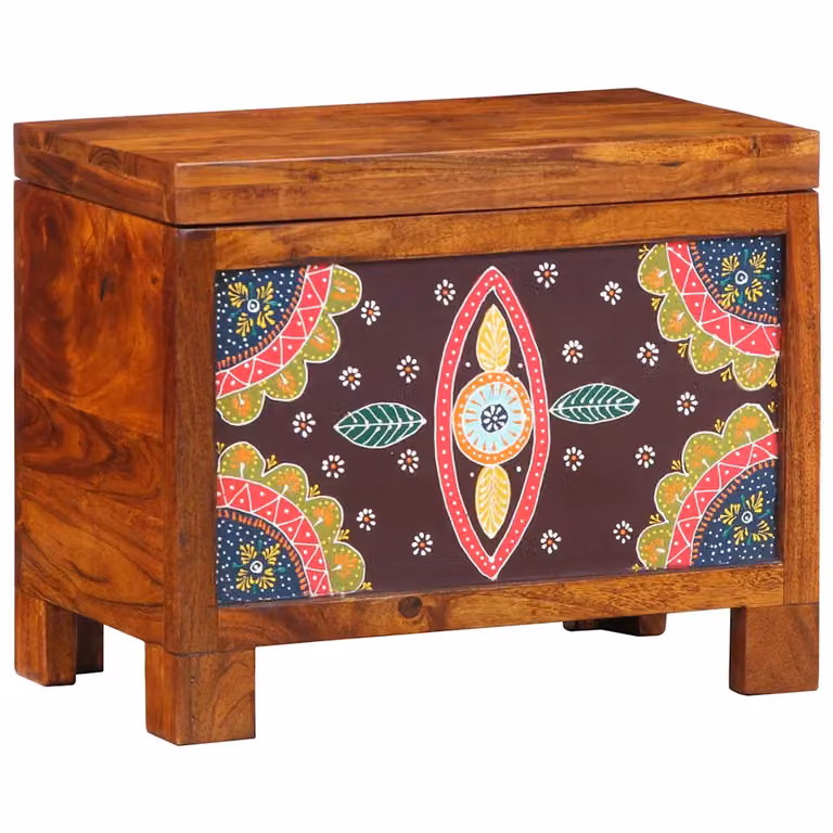Scatola di stoccaggio multicolore vidaXL in legno L/P/H: 50 x 30 x 40 cm