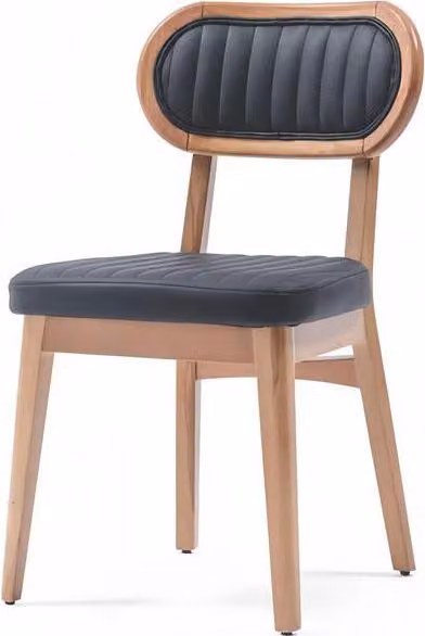 Esszimmer Moderne Design Textil Braun Lehnstuhl Polsterstuhl Luxus Möbel