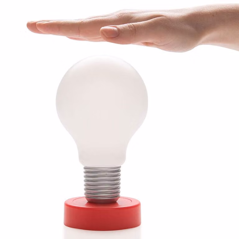 Lampada da tavolo Push Lamp rossa