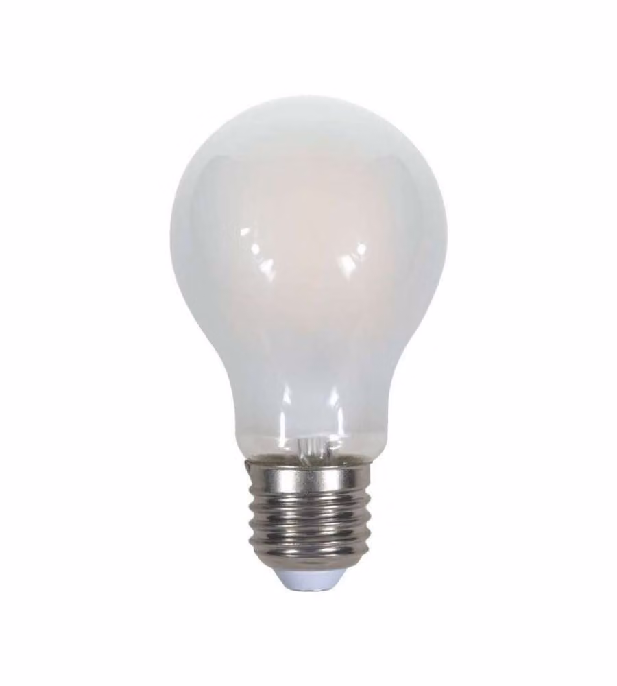 Lampadina LED E27 8W 100LM/W A67 Filamento Satinato 6400K