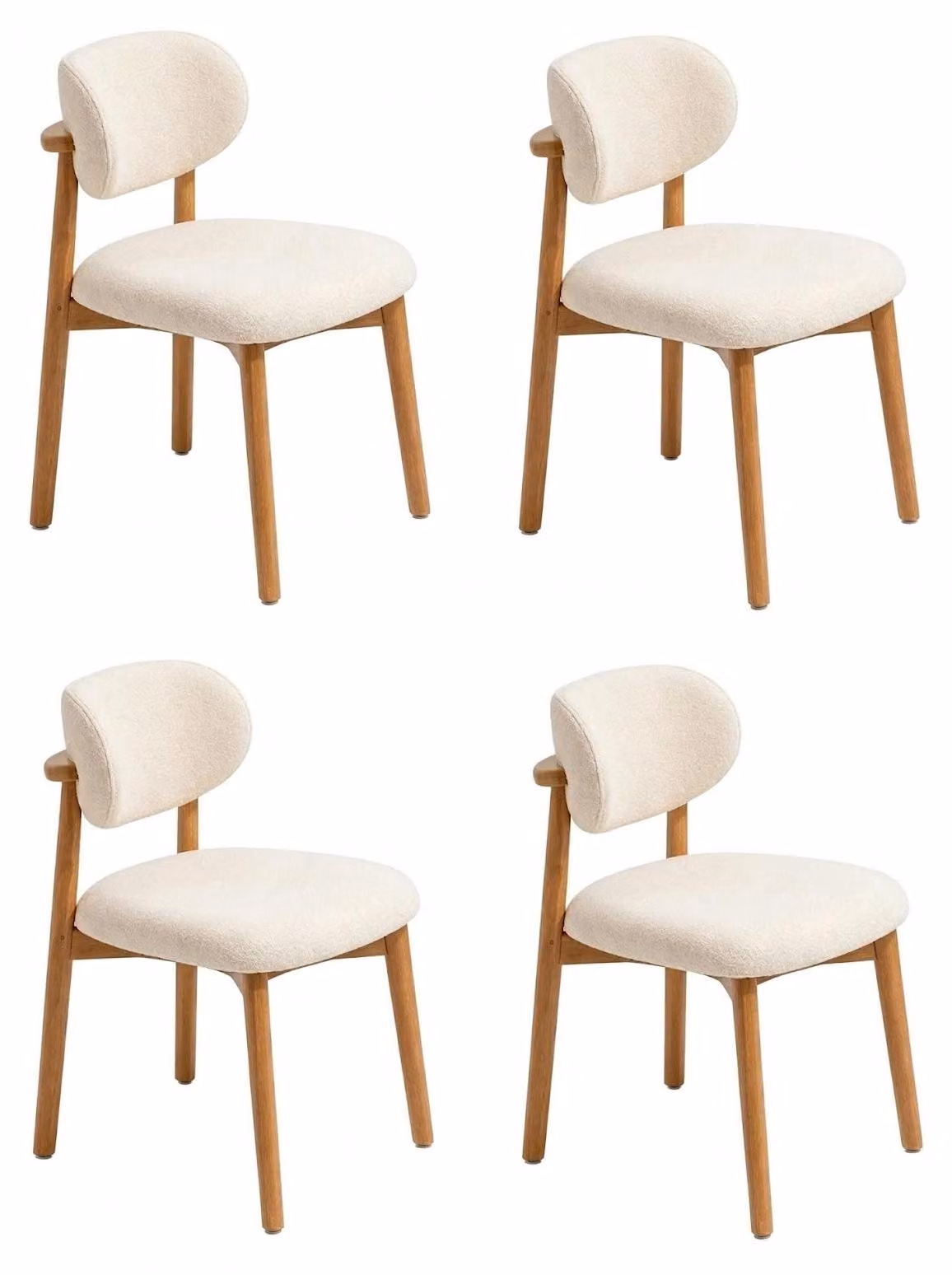 Elegante set di sedie: sedia in legno, sedia da cucina, sedia robusta, mobili da sala da pranzo