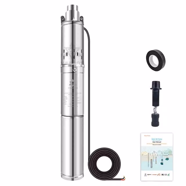 Pompa solare per acqua, bassa pressione, pompa sommergibile, 3SP2-35-D12-150BI