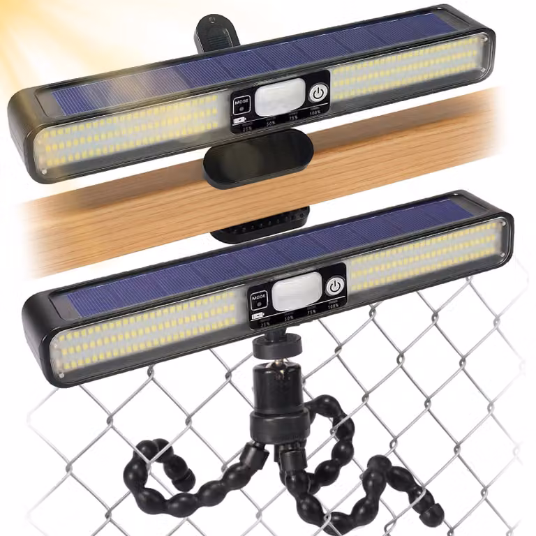 Lampade solari da esterno, colore nero, 160 LED, confezione da 2 pezzi