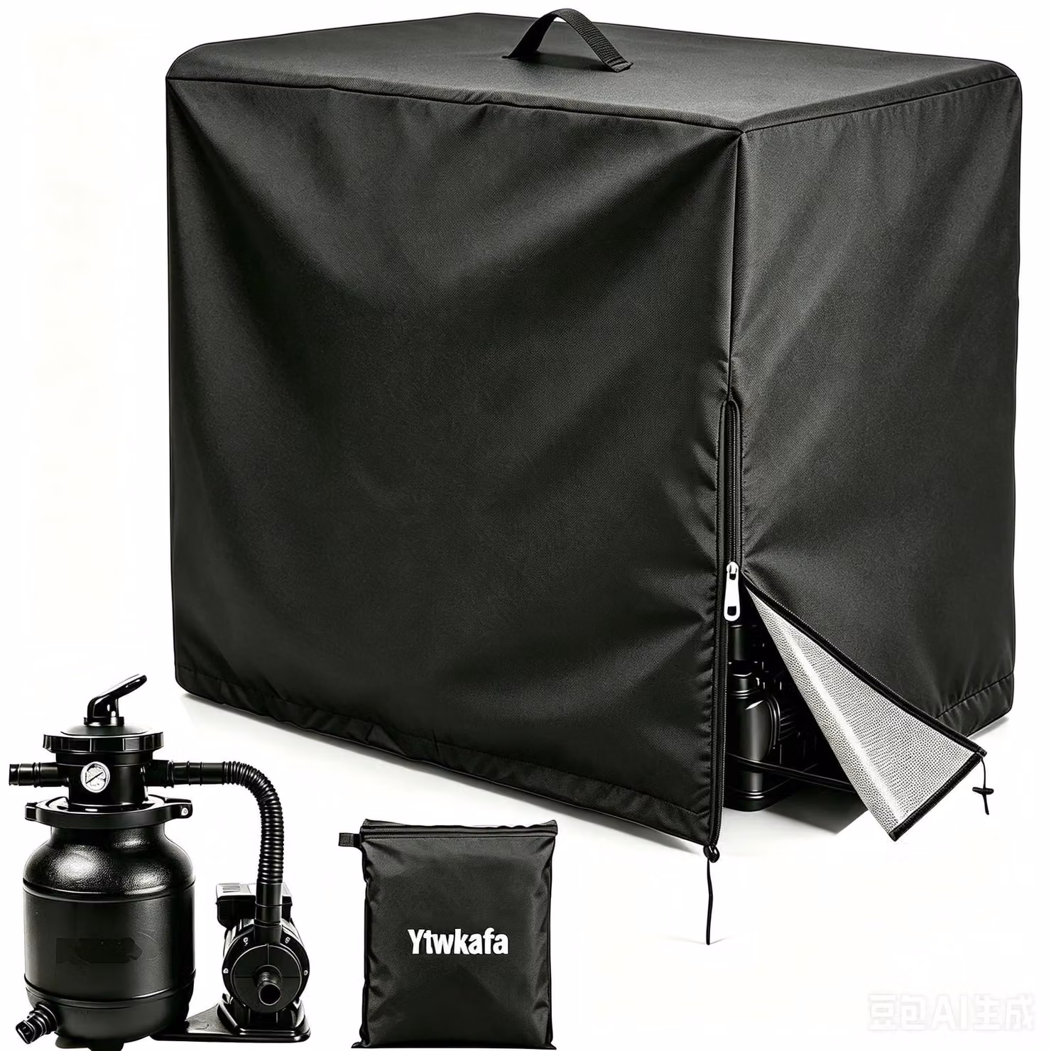 Solidchoice - Copertura impermeabile per pompa a filtro a sabbia, realizzata in tessuto 420D
