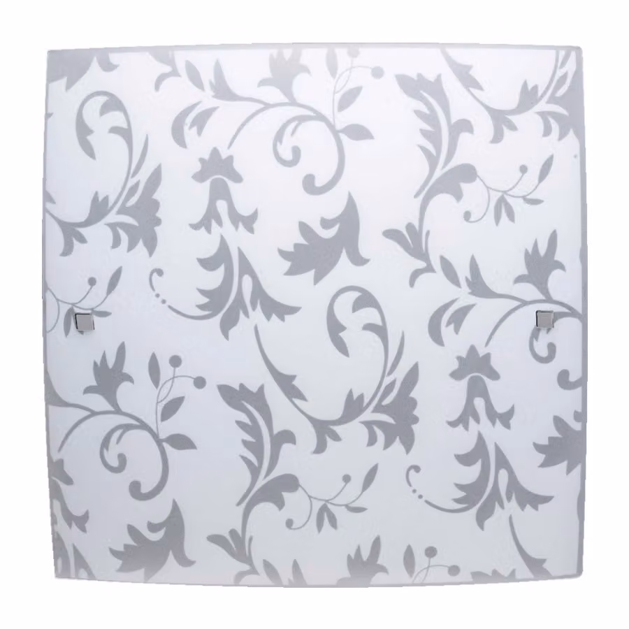 Plafoniera AMAZON 2xE27/40W in vetro bianco opaco 38cmx38cm dimmerabile