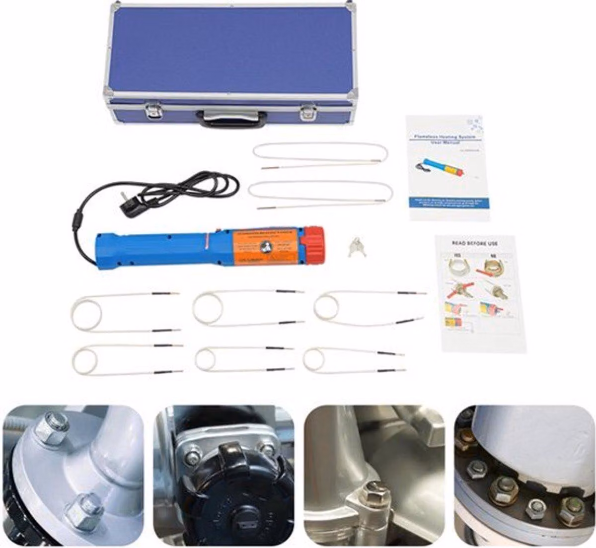 Riscaldatore a induzione portatile - 1100 W - Riscaldatore magnetico per bulloni e dadi