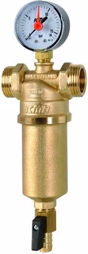 Filtro Autopulente 2 Icma in Ottone e Acciaio Inox Colore Oro