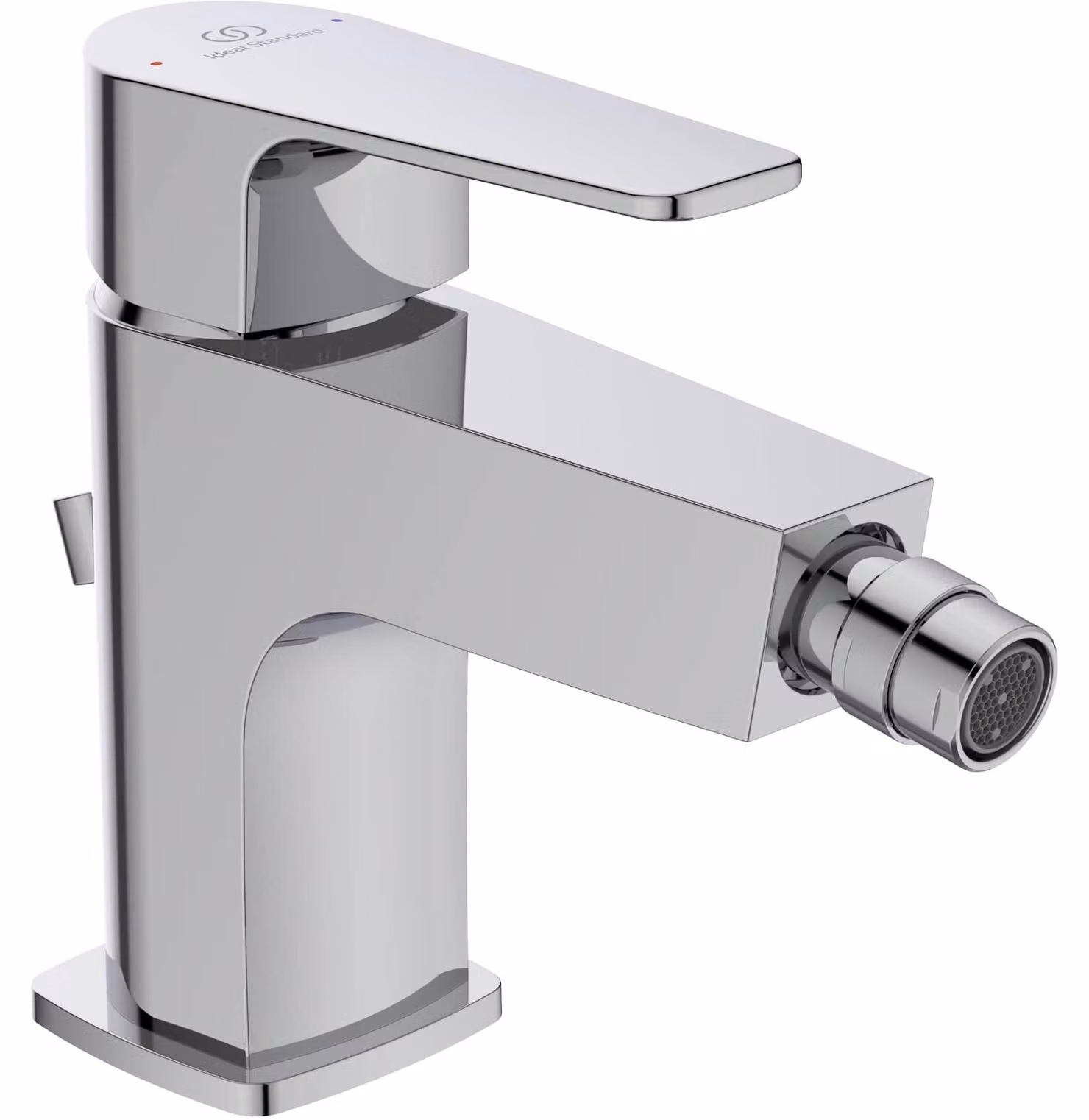 Rubinetto per bidet, modello Cerafine D, miscelatore monocomando, cromato, portata 5 l/min