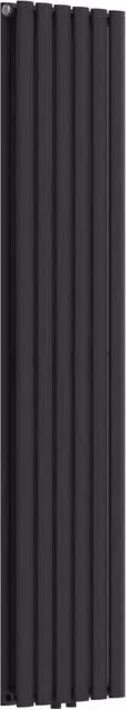 Radiatore a doppio pannello neu.haus in acciaio nero, L 160 cm x P 36 cm, 1198 W – 1