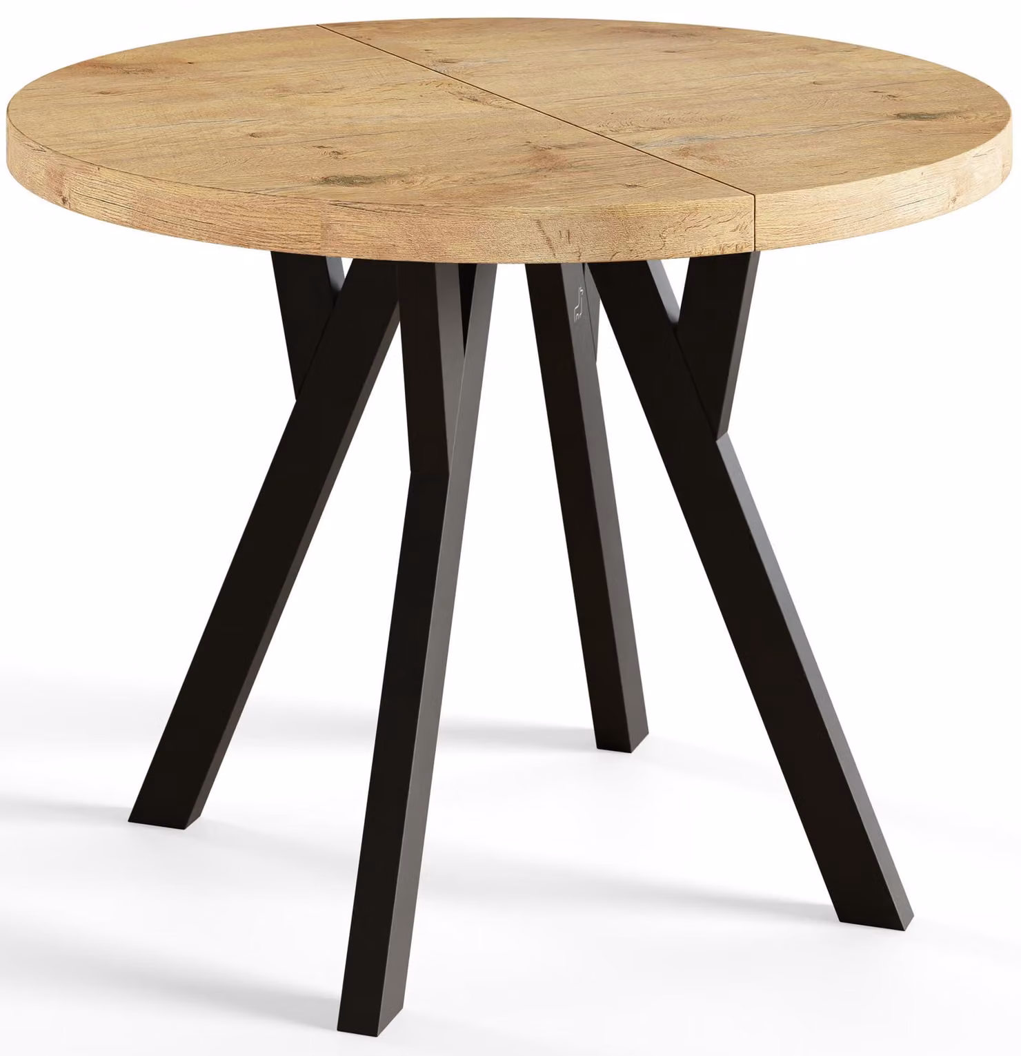 Alpi Moebel, Tavolo da Pranzo, Tavolo per Mangiare Allungabile, Diametro da 110 cm, Lancelot, Collezione Ovo