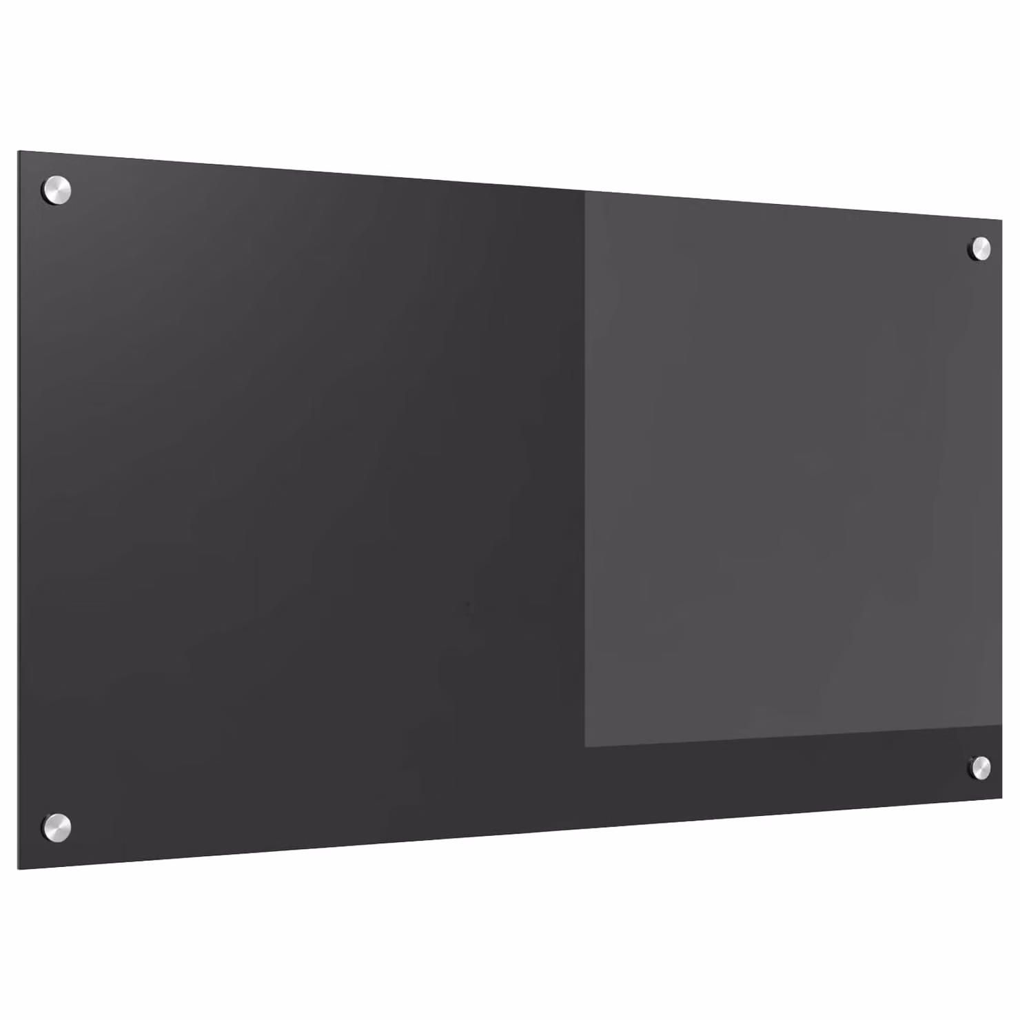 Schienale da cucina vidaXL in vetro temperato Grigio antracite L: 90 cm, H: 50 cm