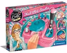 Set Nail Art Studio Crazy Chic 18730 Clementoni Rosa