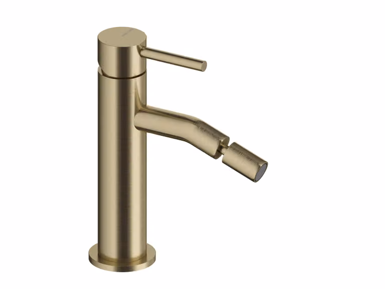 Miscelatore monocomando per bidet SANYCCES LOOP ColdOpen, oro spazzolato