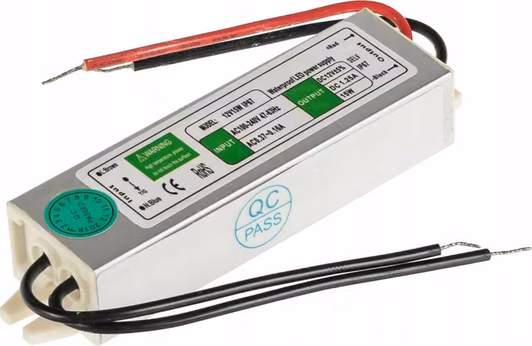 Alimentatore ermetico LED 15W 12V 1,25A 115x30x20 Ecolight EC79607