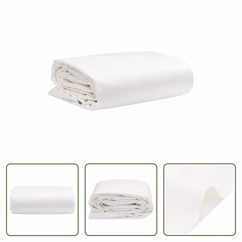 The Living Store Telone bianco 1,5x2,5 m 650 g/m²