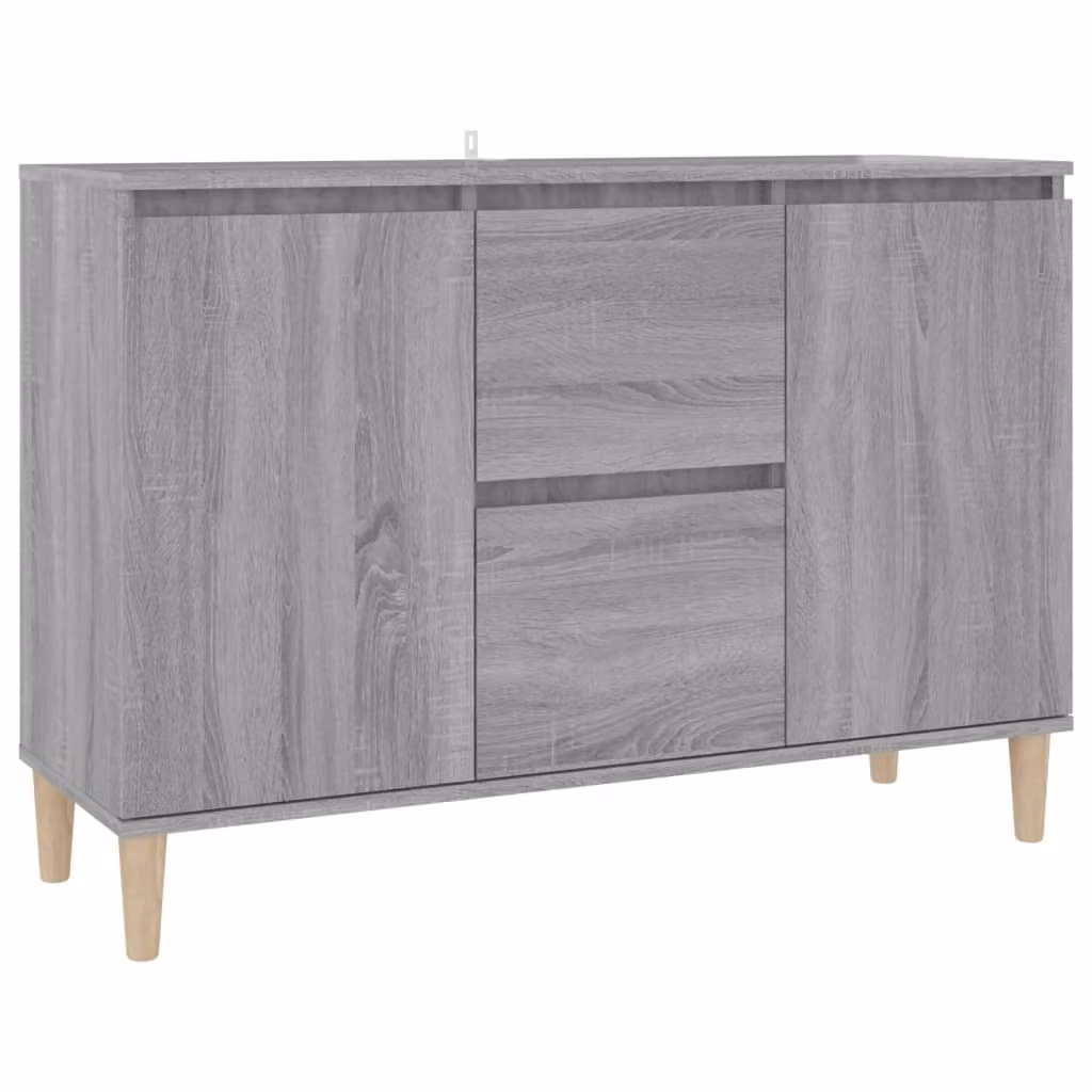 Credenza Grigio Sonoma 101x35x70 cm in Legno Ingegnerizzato