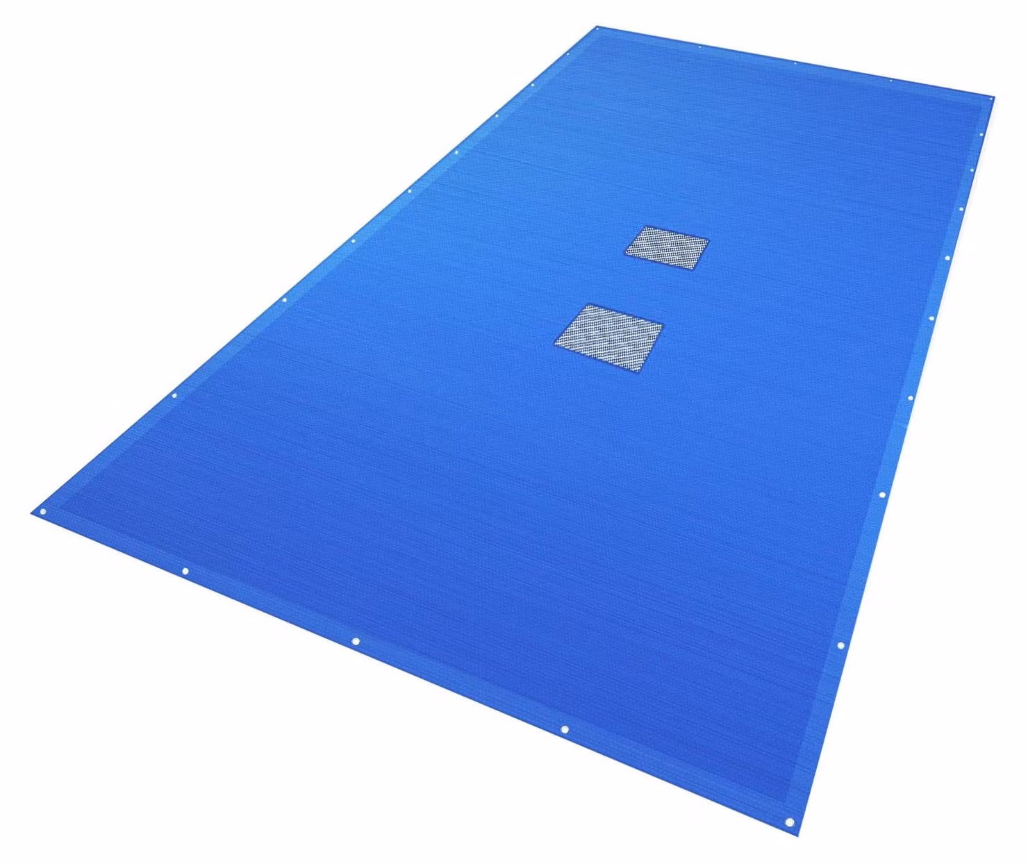 Copertura per piscina VOUNOT® rettangolare, 160 g/m², telo doppio con occhielli in alluminio, 4 x 9 m
