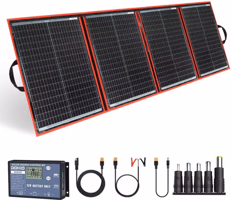Pannello solare, design portatile, ricarica versatile, 195 W