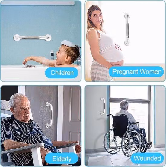Supporto da bagno sicuro per la doccia, maniglione stabile per anziani e bambini in bagno.