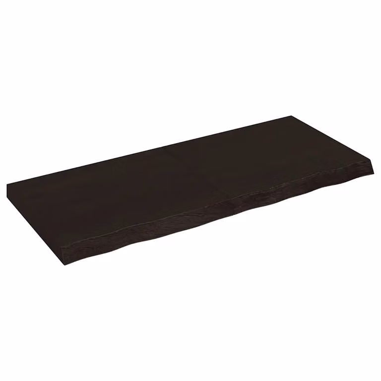vidaXL Piano Tavolo Marrone 120x50x(2-6) cm Rovere Massello Trattato