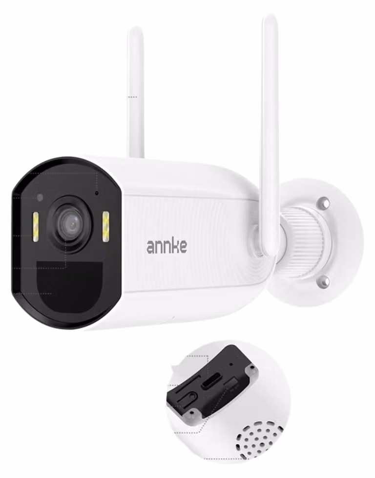 Telecamera di sicurezza, immagini HD a 4MP, alimentazione a energia solare, senza fili