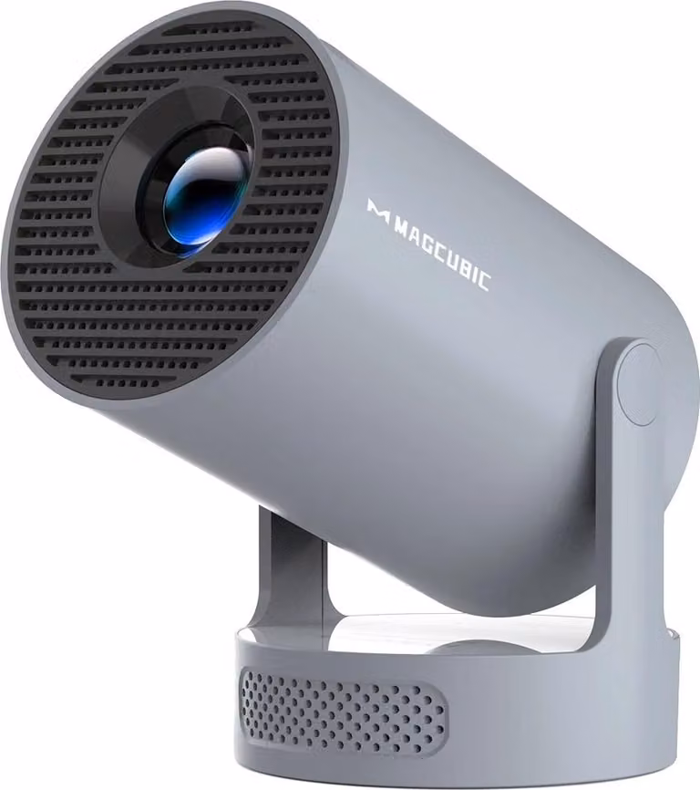 Proiettore, 8000 lumen, compatibile con Android, HY300 Pro Nuovo - Grigio, spina UE