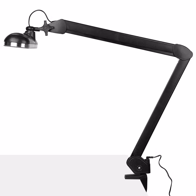 Elegante 801-Tl Lampada da officina a LED con controllo dell'intensità luminosa e del colore Nero
