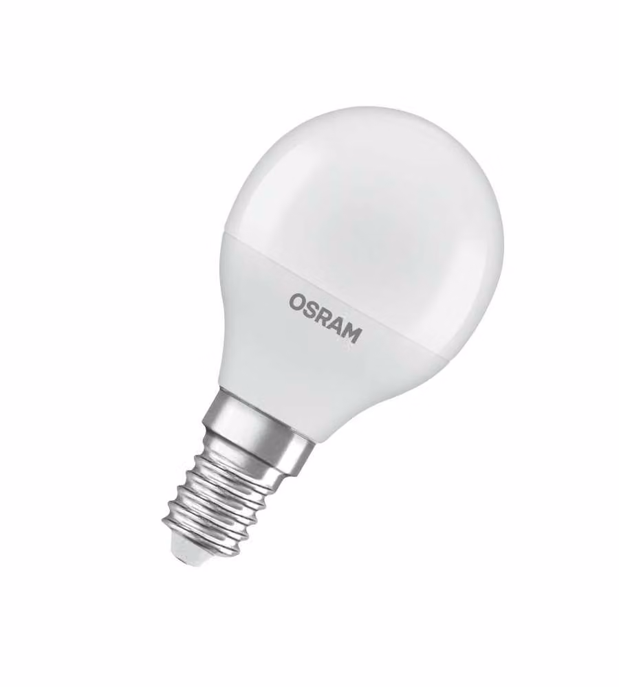 Lampadina LED Osram Star Classic E14 Sferica Ghiaccio 4.9W 470lm - 827 Bianco Molto Caldo